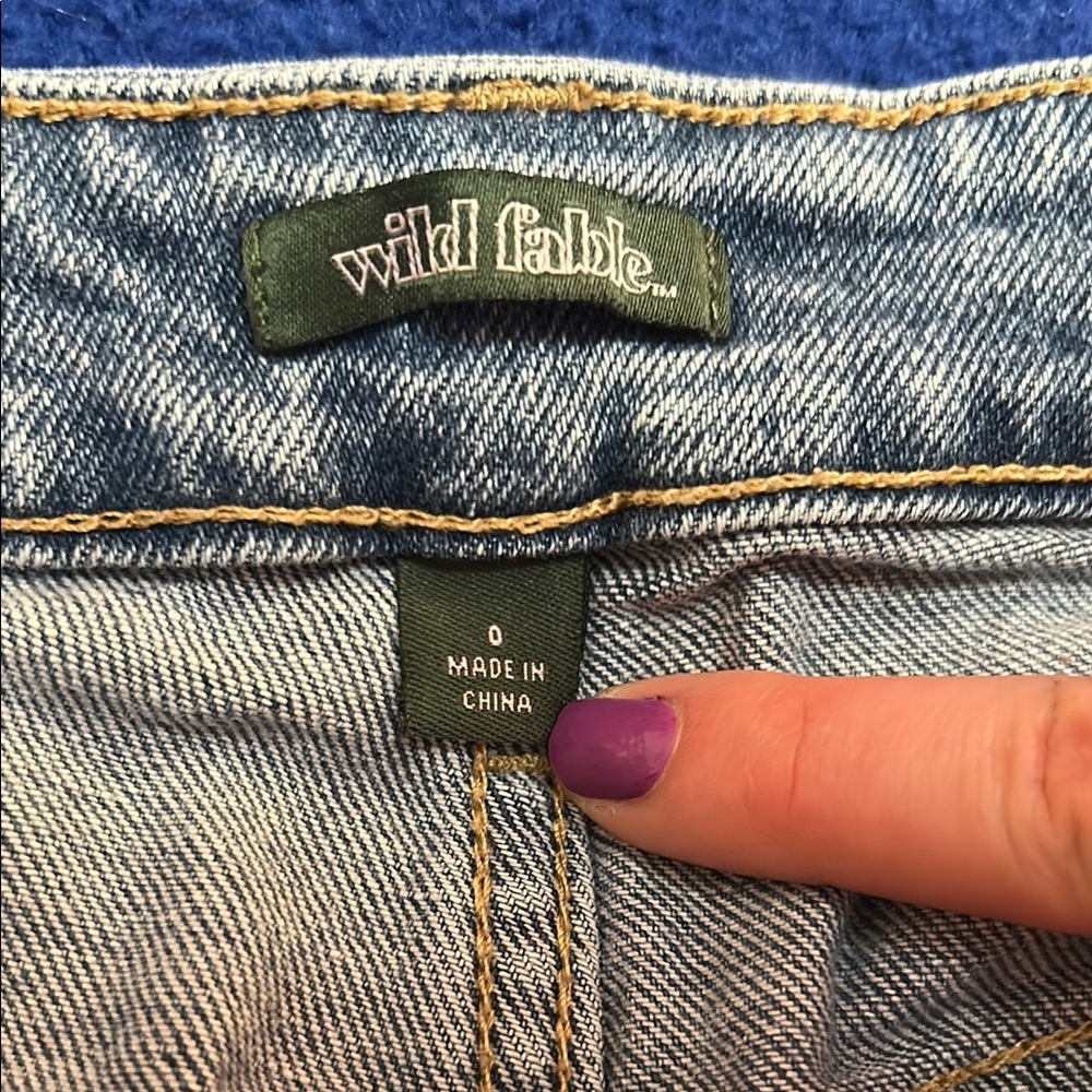 Distressed Blue Jeans - Picture 3 of 3